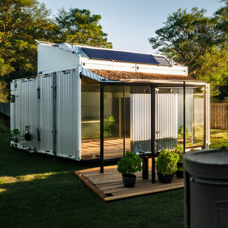 Container House by <a href=