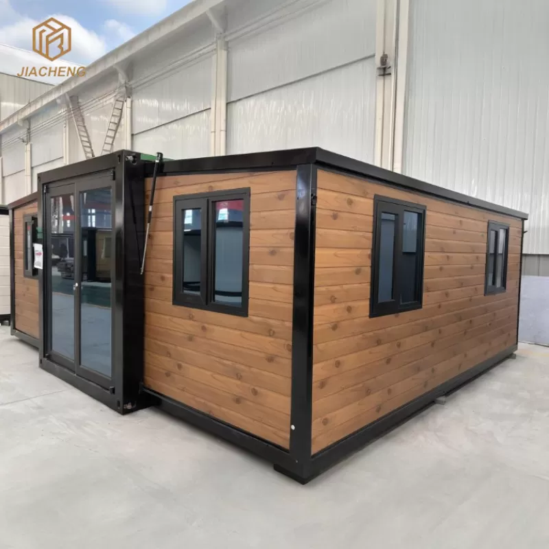 Imitation wood grain steel structure expansion house (optional wall and floor color)