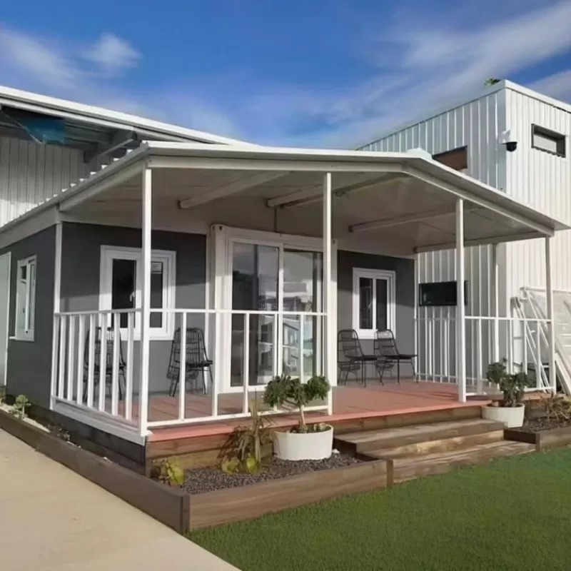 Collapsible Mobile Expansion Home with Patio