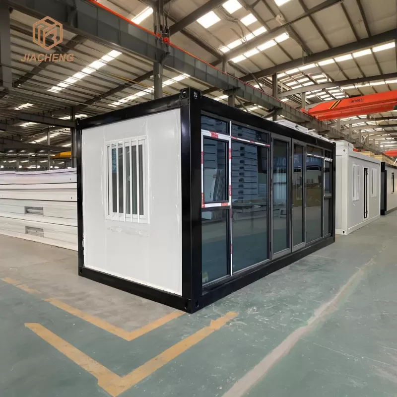 Glass Wall Packaged Container House