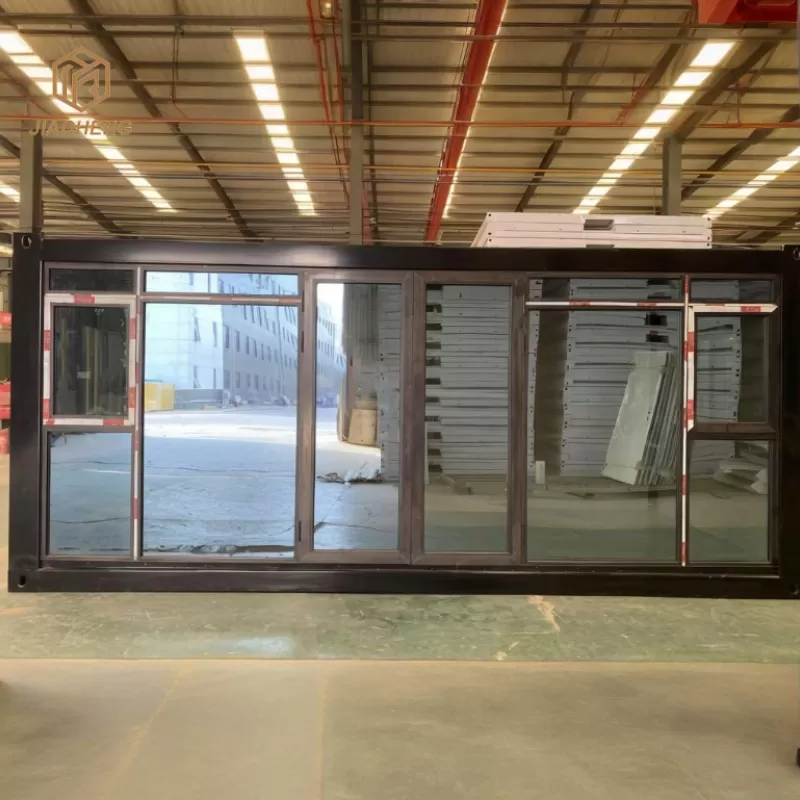 Glass Wall Packaged Container House