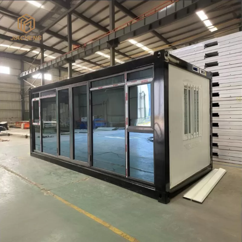 Glass Wall Packaged Container House
