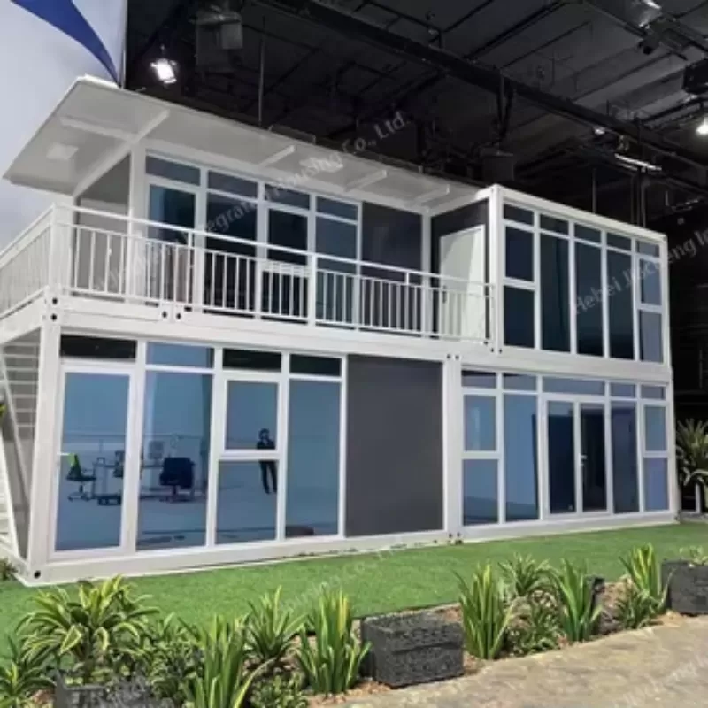 Glass Wall Packaged Container House