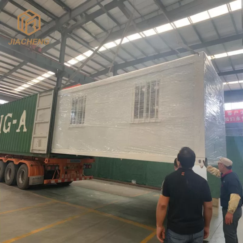 Glass Wall Packaged Container House