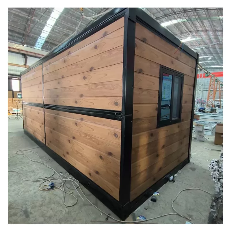Imitation Wood Grain Light Steel Structure Folding House